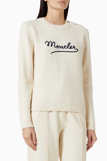 Logo Sweater in Cotton-blend