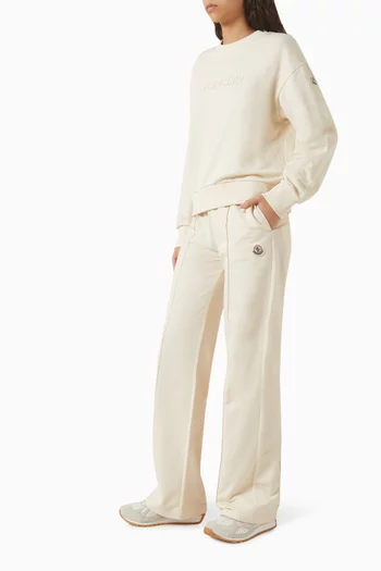 Logo Patch Sweatpants in Cotton