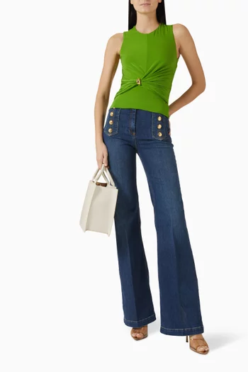 Jewel Detail Top in Jersey