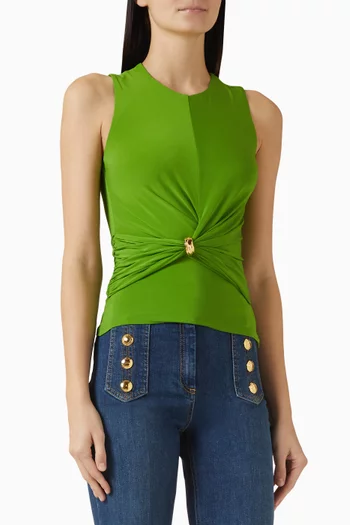 Jewel Detail Top in Jersey