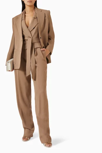 Straight-fit Pants in Gabardine