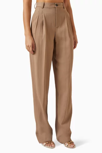 Straight-fit Pants in Gabardine