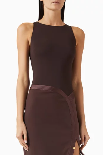 Logo Bodysuit in Jersey