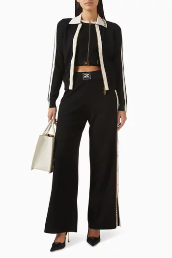 Crop Knit Top in Viscose Blend