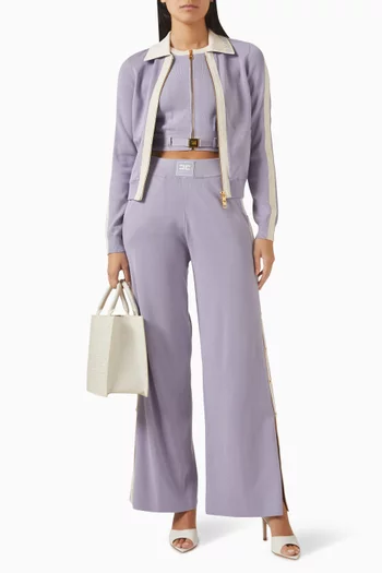 Crop Knit Top in Viscose Blend