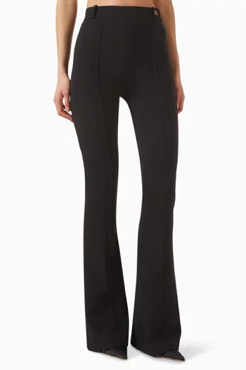 بنطال بحواف واسعة كريب بطبقتين