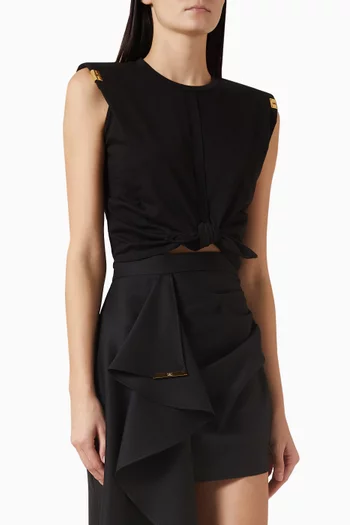 Knot T-shirt in Jersey