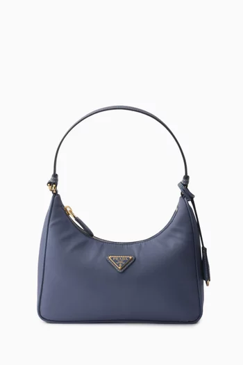 Mini Re-Edition 2005 Shoulder Bag in Re-Nylon & Saffiano Leather