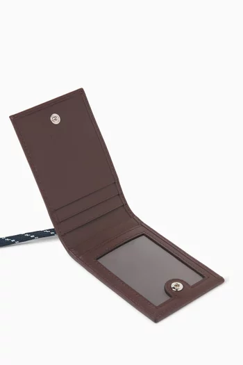 Speedrock Card Case with Strap in Re-Nylon & Leather