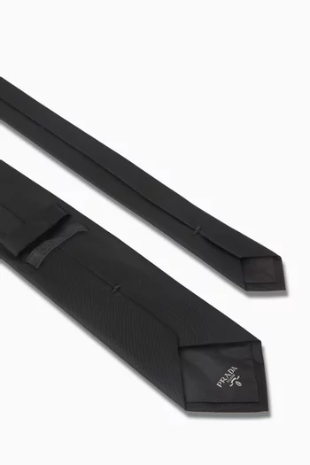 Logo Tie in Re-Nylon Gabardine