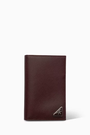 Passport Holder in Saffiano Leather