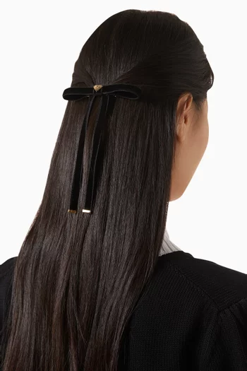 Bow Hair Clip in Velvet