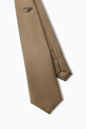 Metal Logo Tie in Re-Nylon