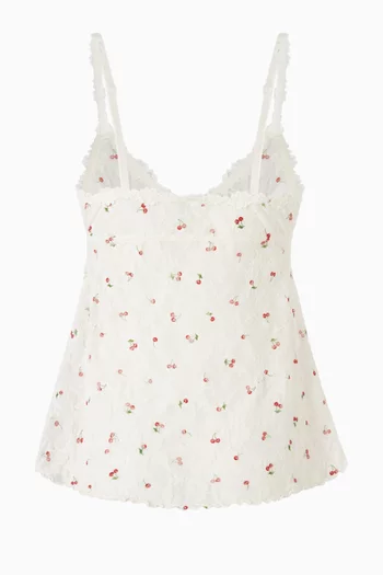 Stretch Lace Babydoll Top