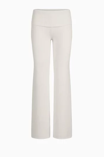 Sweater Knit Foldover Pants