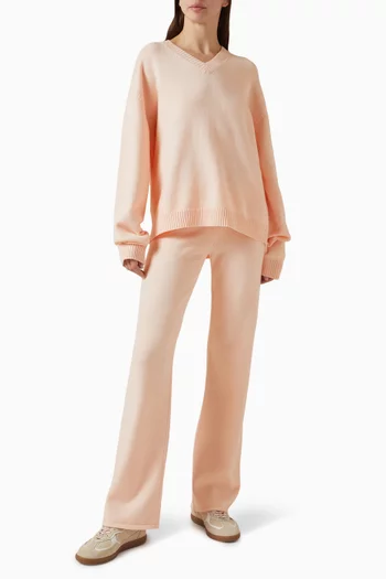 Sweater Knit Foldover Pants