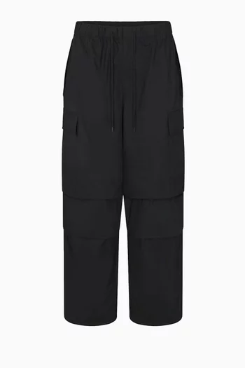 Oversized Low-rise Cargo Pants in Woven-cotton