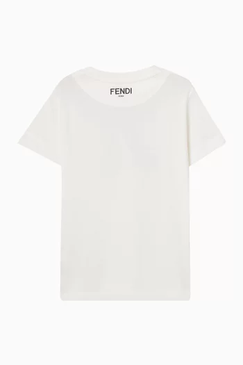 Bow-print T-shirt in Jersey