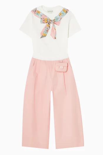 تي شيرت بطبعة عقدة جيرسيه