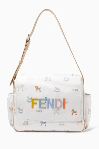 Horse-print Logo Changing Bag