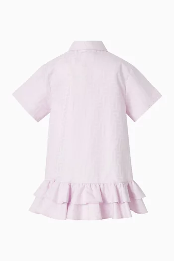 فستان بكشكش وحرفي FF