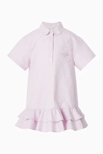 فستان بكشكش وحرفي FF