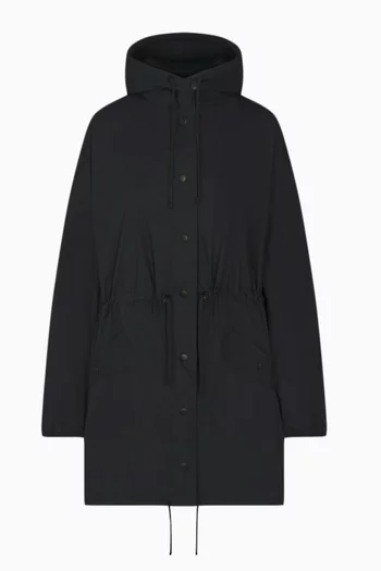 Oversized Anorak Jacket in Woven-cotton