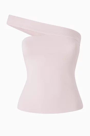 Cotton Jersey Asymmertical Top