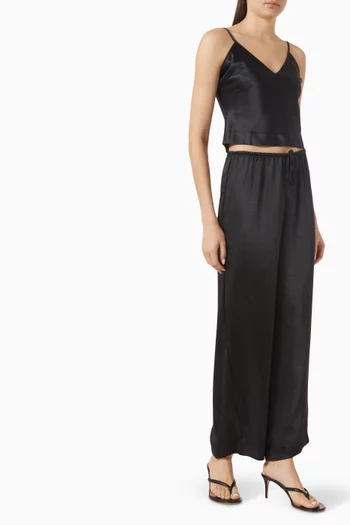 Lightweight Satin Pull On Pant