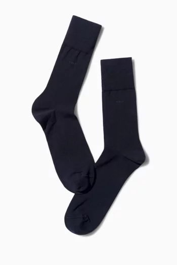 Mid-length Socks in Cotton, Set of 6