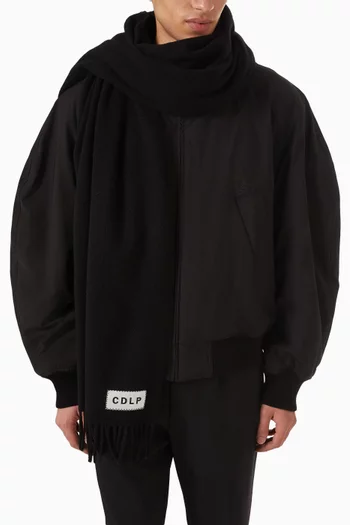 Fringed Scarf in Wool