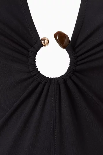 Milos Ring Halter One-piece Swimsuit