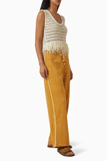 Cocos Charli Drawstring Pants in Cotton