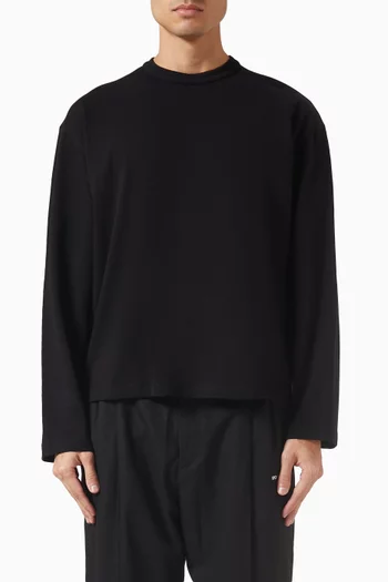 222 GSM Slub Longsleeve T-shirt in Cotton