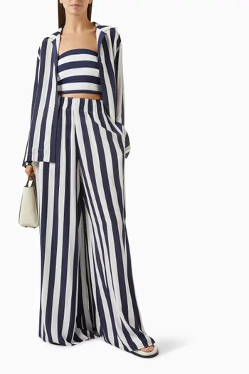 بلوزة أورتا حرير وكريب صيني