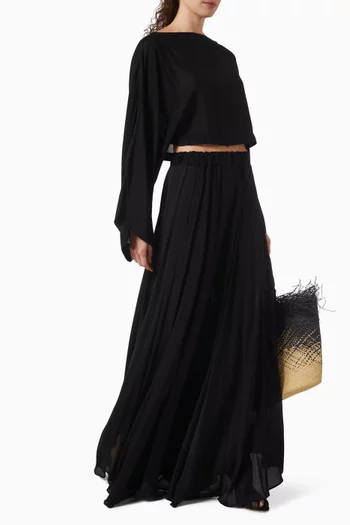 Cremona Maxi Skirt in Rayon Voile