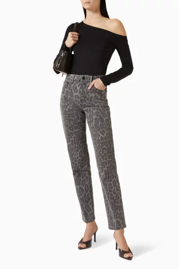 Weightless One-shoulder Top in Scuba