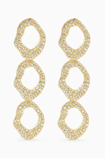 B.O Nala Drop Earrings in 24kt Gold-plated Metal