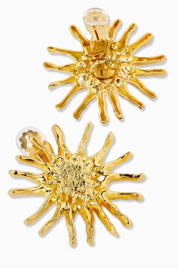 B.O Demi Sun Earrings in 24kt Gold-plated Metal