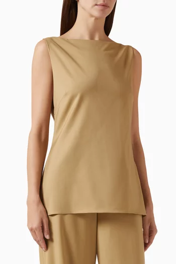 بلوزة مريحة بدرابيه في الخلف