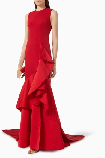 Viviana Ruffle Gown