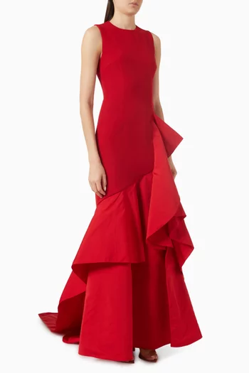 Viviana Ruffle Gown