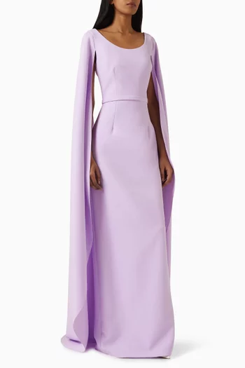Agata Cape-style Maxi Dress