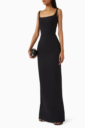 Kristena Belted Maxi Dress