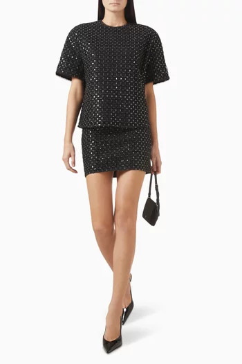 Sequin-embellished Mini Skirt