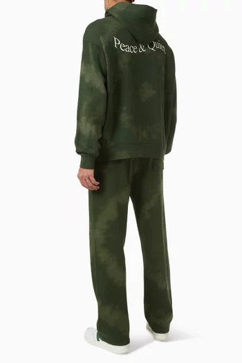 Wordmark Tyedye Hoodie in Cotton