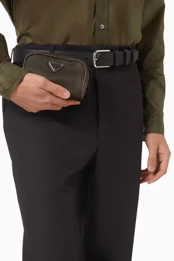 Speedrock Pouch in Re-Nylon & Leather