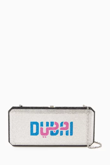 Dubai Crystal-embellished Clutch