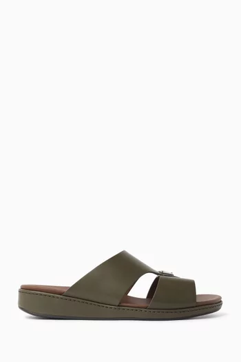 Logo Slides in Leather