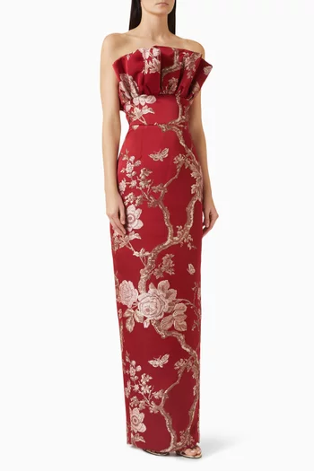 فستان سهرة نواه بروكيد